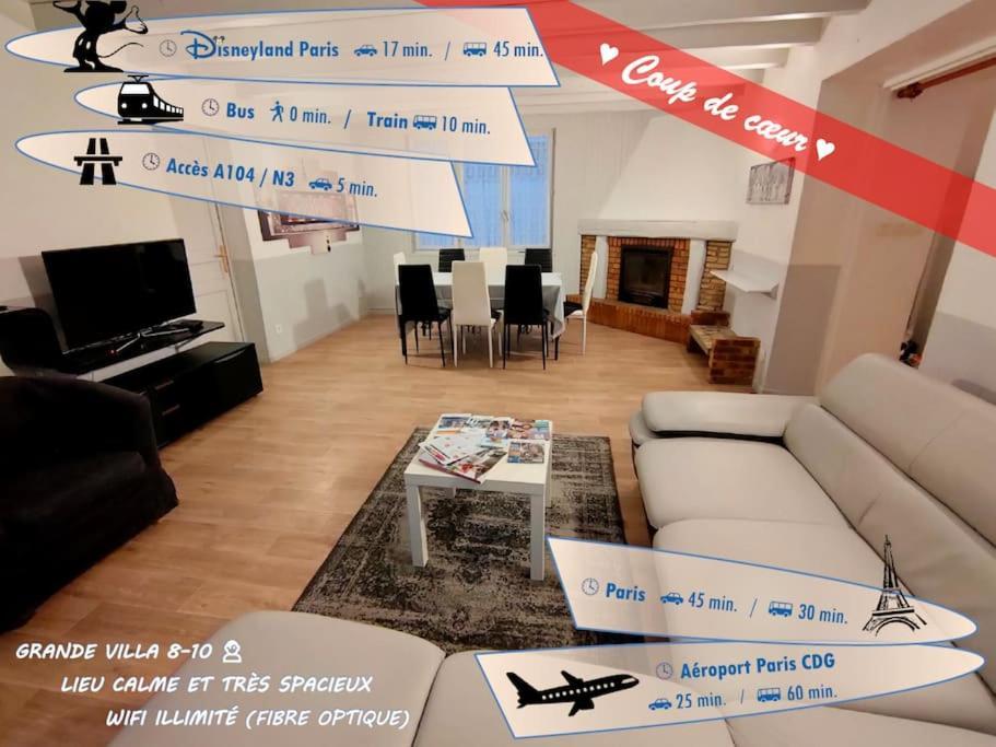 Pause Entre Deux Meaux ► Proche Disneyland Paris ► Wifi ► Netflix ► 24/24H Penchard Exterior foto